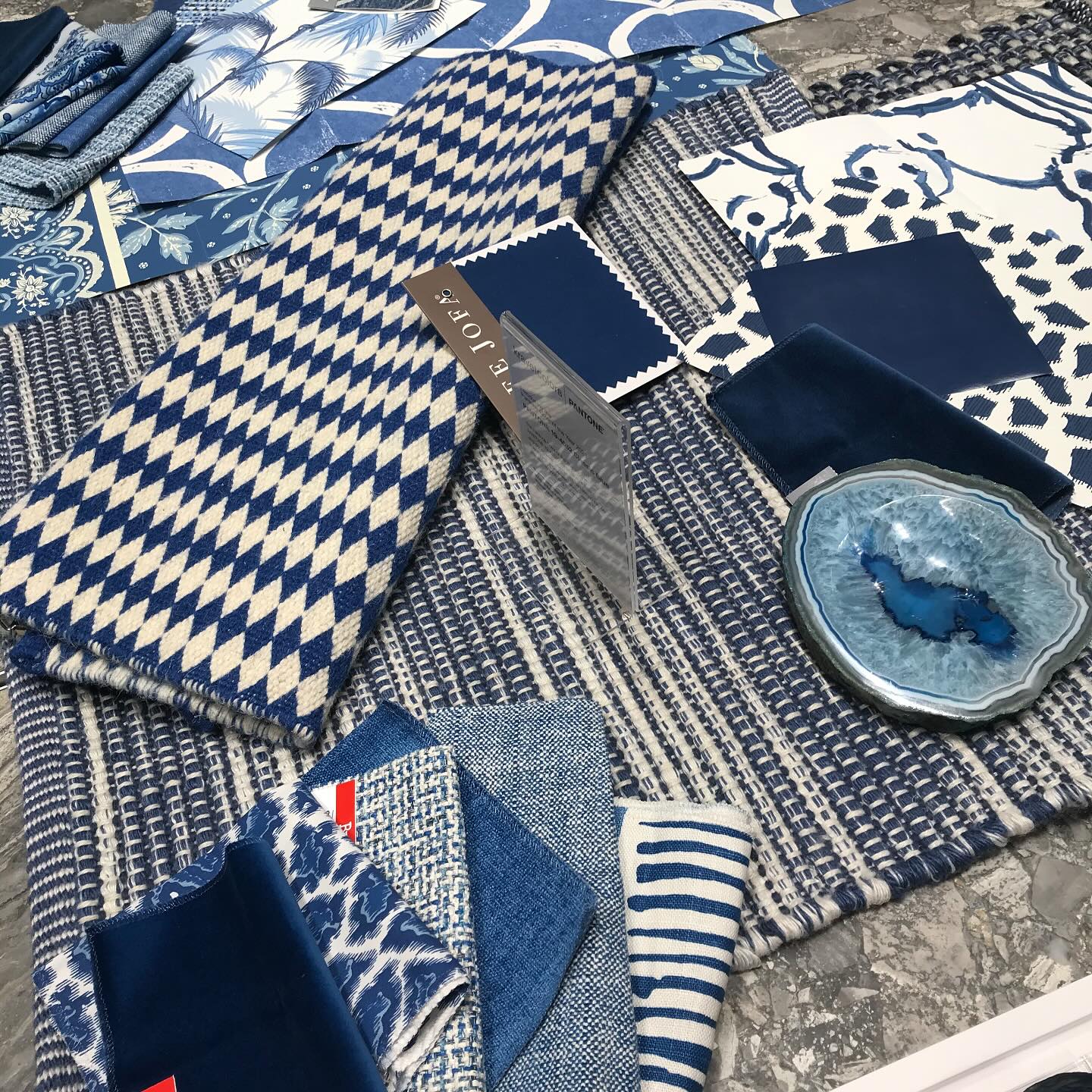 It’s a blue kinda day… sourcing fabrics #interiordesigninspiration #interiordesign #Decorator