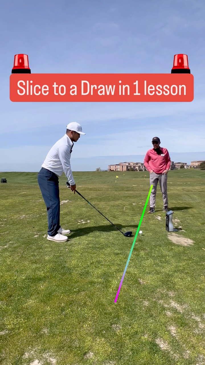 Do you struggle with a slice? 🤢
Watch how my client Michael completely transformed an “over the top” slicing golf swing into a beautiful and controllable push draw finding the center of the fairway. 😏
To start the lesson, his swing path was consistently 2-5* out-to-in (“over the top”).
In the downswing we needed to have Michael feel…
• His left hip slide towards the target
• His right shoulder drop lower down (“right side bend”)
• His club swing out towards 1 o’clock if his target was at 12 o’clock
• Pair that with allowing the clubface to release, he was well on his way to more consistent golf shots
Michael made enormous strides in about 30 minutes. His swing path ended up being a few degrees in-to-out to finish the lesson. 👏👏👏
Is there a specific swing flaw that plagues your golf game?
Comment below or send me a DM. Let’s get after it! ⛳️🏌️♀️
#golflife #golfaddict #golfswing #golflifestyle #golfvibes #instagolf #golflesson #golfcoach #golfstagram #playgolf #golfinstruction #golftips #swingtips #golfer