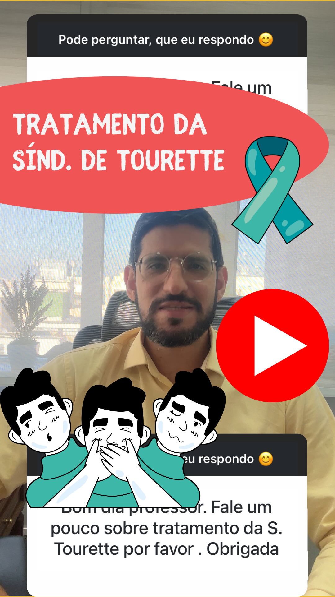 A Síndrome de Tourette é um transtorno neuropsiquiátrico caracterizado por tiques motores e vocais involuntários.
Eles podem variar de piscadas e movimentos bruscos a sons e palavras repetitivas. Apesar dos estereótipos, nem todas as pessoas com Tourette falam palavrões involuntariamente (coprolalia).
Os tiques podem ser controlados com terapias comportamentais, como a terapia de reversão de hábitos, bem como com o apoio de tratamentos medicamentosos.
Um acompanhamento bem-feiro ajuda muito a melhorar a qualidade de vida.
#tourette #tourettesyndrome #sindromedetourette #terapiacognitivocomportamental