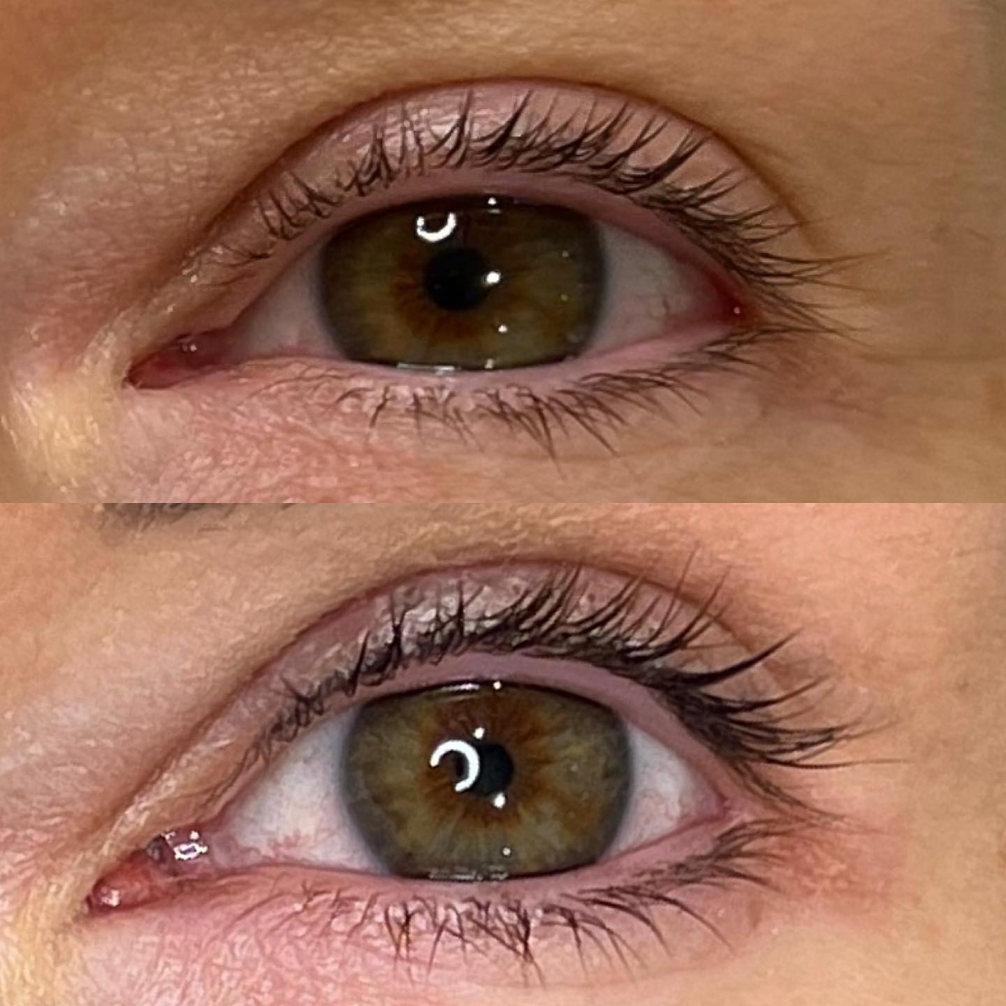 LASH ENHANCEMENT LINER 🖤 see how natural this looks! The perfect ‘no makeup’ look. Just fills in all those gaps and makes the lashes look thicker and darker at the root 😍. This was healed after the first session before we added a little bit more depth of colour. LOVE!