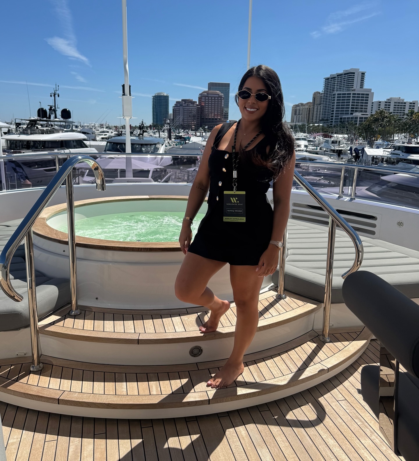 Navigating luxury at the Palm Beach Boat Show⚓✨ Touring stunning yachts and making connections on the water surrounded by the best in the industry. Who’s ready to set sail? #PalmBeachBoatShow #YachtLife #lavishlife #superyachts #charteryachts