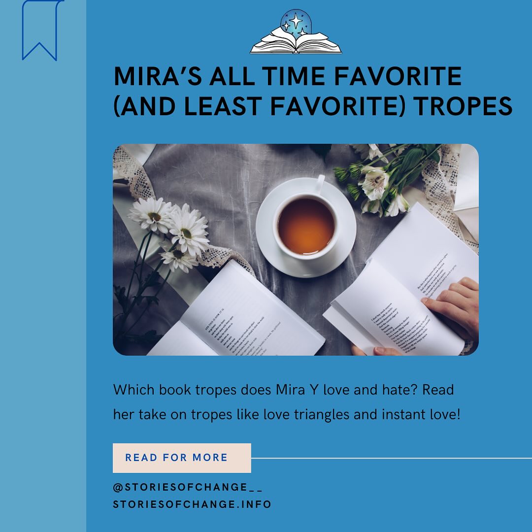 Which book tropes does Mira Y love and hate? Read her take on tropes like love triangles and instant love!
#bookstagram #share #readers #storiesofchange #onepageatatime #books #book #booksbooksbooks #booklover #bookaddict #bookgirlie #fantasyreader #fantasy #romance #explore #foryou #viral #trend #trendy #booktok #bookcampaign #campaign #author #read #storiesofchange #onepageatatime #blog #stories #of #change #storieofchange