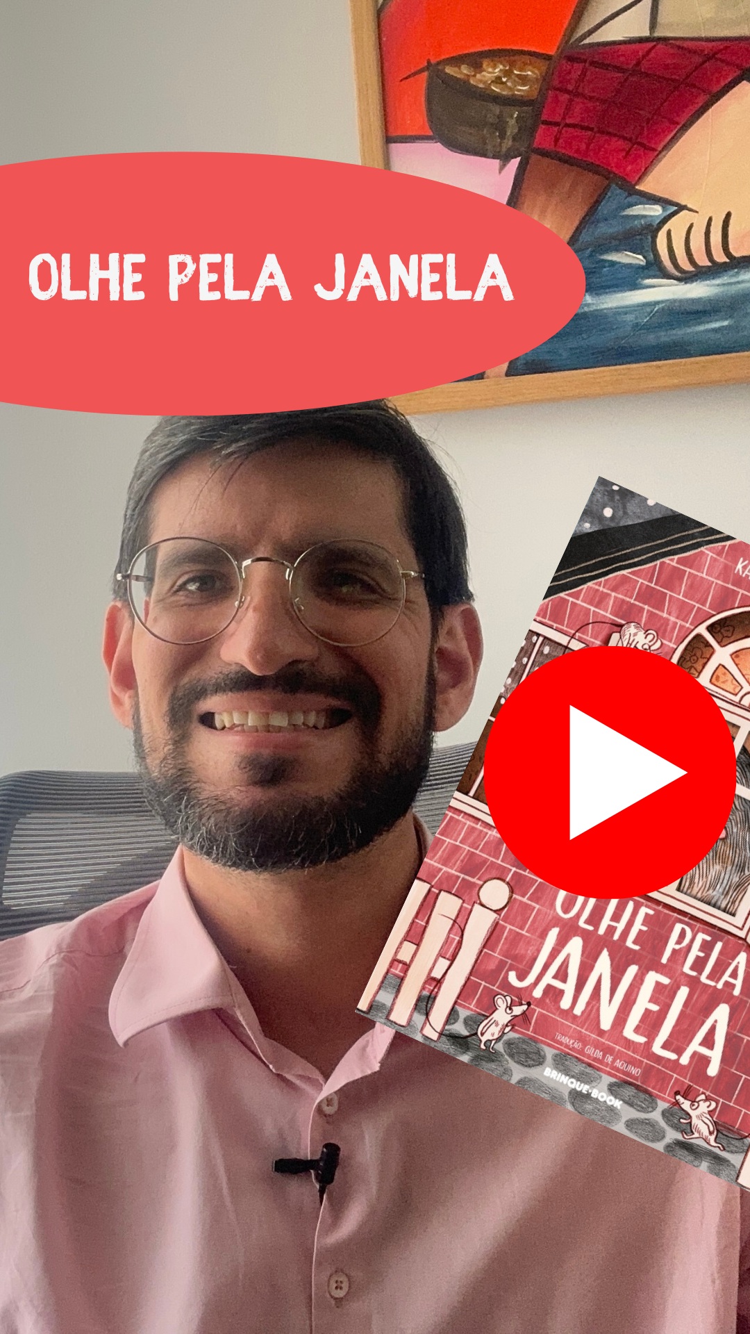 Hoje, um vídeo focado na forma como livros infantis podem transmitir ideias complexas sobre a nossa forma de olhar para nós mesmos e para o mundo a nossa volta de forma surpreendentemente delicada e leve.
O livro é "olhe pela janela", de Katerina Gorelik. Será que o que vemos pelas janelinhas da nossa percepção é a idéia inteira?Será que a primeira impressão é mesmo tão valiosa? Vejam o vídeo e comentem! Espero que gostem!
#livrosinfantis #olhepelajanela #katerinagorelik #saudemental #impressoes #psicologiacognitiva #modelocognitivo #psicologia #psiquiatria #terapiacognitiva