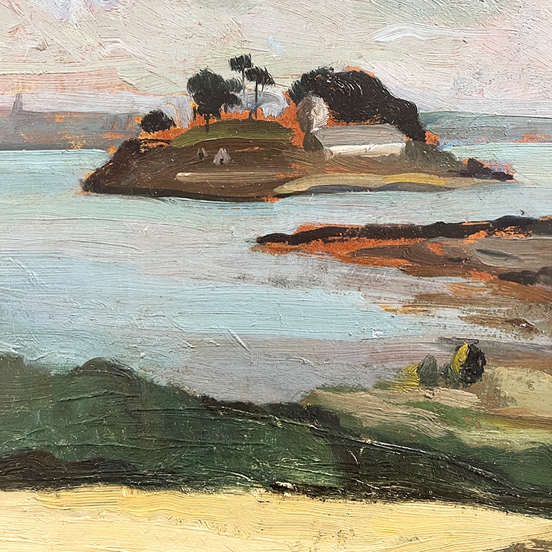 Détail
-
Bords de mer
Yvonne Madiou
Huile sur isoler encadrée
Signé en bas à droite : yvonne Madiou
48 x 60 cm
33 x 46 cm sans cadre
Prix en MP