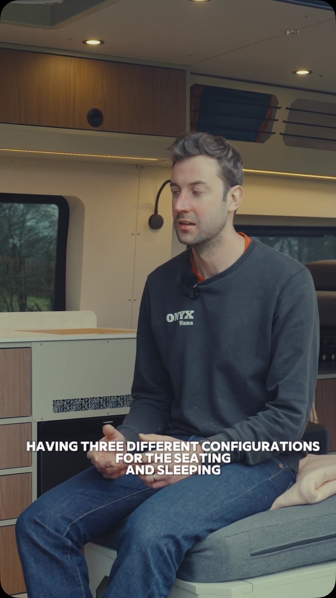 Who says a MWB van has to feel small? We’ve designed Summit with loads of seating and lounging options, creating a surprisingly spacious and sociable van on an MWB chassis.
Want to find out more? Get in touch.
#onyxvansuk #adventurevan #4x4camper #mantge #craftercamper #offgridcamper #vanlife #vanlayout #vaninspiration #vaninteriors