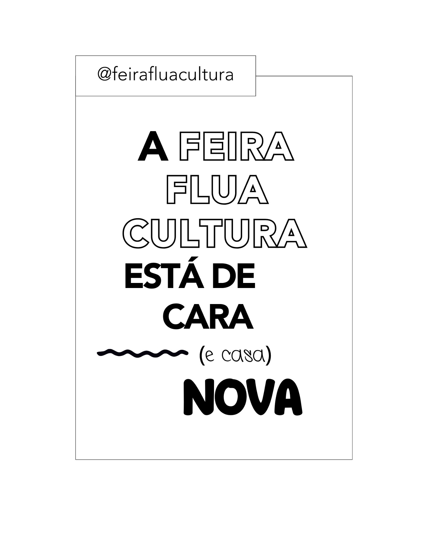 Nossa casa mudou, mas o movimento continua…
A Feira Flua Cultura agora tem um perfil novinho para chamar de SEU 💛
Um novo espaço, a mesma essência e um PLUS:
👉 Um lugar dedicado aos participantes da feira: mais divulgação para os nossos expositores, uma vitrine melhor para seus produtos e maior destaque às atrações artísticas de cada edição!
Chegando lá no novo perfil, não esqueça de ir até a página inicial e clicar em “adicionar aos favoritos”. Assim você garante que receberá todas as publicações em primeiríssima mão.
Se você é do time que SIM COM CERTEZA estará com a gente em 2025, siga @feirafluacultura e não perca nadica de nada ✨