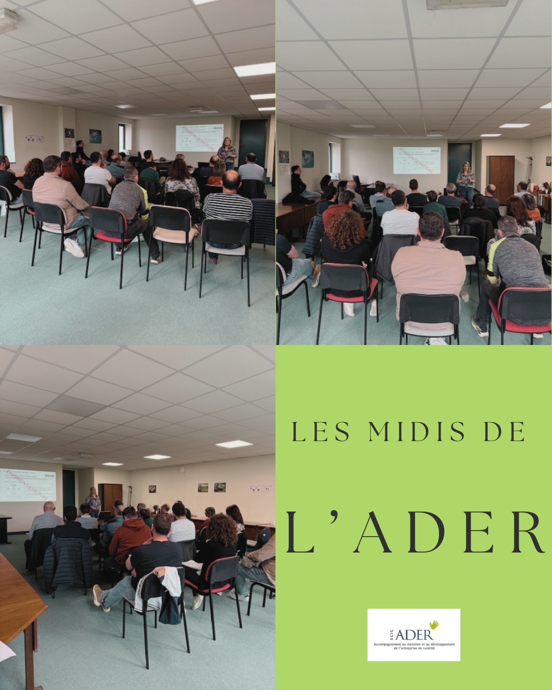 🚜✨ Retour sur un succès à Saint-Palais ! ✨💻
La semaine dernière, nous avons eu le plaisir d’organiser deux demi-journées à Saint-Palais, un événement qui a rencontré un franc succès avec un taux de satisfaction de 95%. Un grand merci à tous les participants qui ont pris part à ces échanges très constructifs et qui souhaitent rester à la pointe des évolutions dans le secteur agricole.
L'ADER met tout en œuvre pour répondre aux attentes de ses adhérents et de ses clients. Nous sommes présents pour accompagner le secteur dans ces périodes de changement et pour fournir les informations et les formations nécessaires pour anticiper les évolutions.
Au programme de ces demi-journées :
Facture électronique : Comprendre les changements et la préparation de l'ADER pour cette révolution numérique
Formations en agriculture : Découvrez le calendrier des formations pour 2025
PAC 2025 : Adaptations et enjeux pour l'avenir de l'agriculture
Certiphyto & Conseil Stratégique Phytosanitaire : Nouvelles réglementations pour 2025
Questions diverses : Échanges pratiques et conseils pour anticiper les évolutions du secteur
Prochaine réunion d'information :
📅 Jeudi matin à Ispoure. N’hésitez pas à vous rapprocher de votre consultant ou de l’agence de Saint-Palais pour plus de détails.
Inscription :
📧 par mail à : saint-palais@agcader.fr
📞 ou par téléphone au : 05 59 65 99 23
Nous vous invitons à nous rejoindre lors de nos prochaines sessions pour rester informés sur les dernières évolutions du secteur agricole et pour continuer à progresser ensemble ! 💪🌱