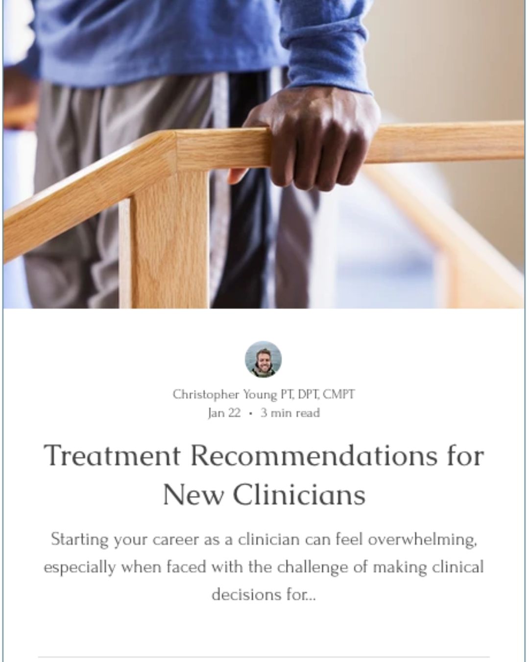 Are you struggling to find ways to treat your patients? Here is a blog post to give you some pointers of what to do!
#physicaltherapy #physicaltherapymentorship #newgradmentorship