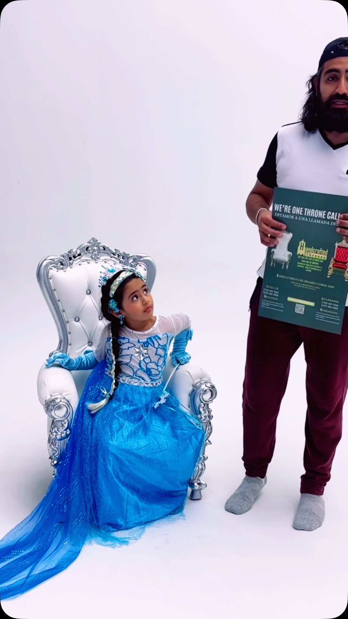 Behind the scenes of a Frozen fairytale! ❄️👑✨ Transforming Vyrus Studios into Arendelle for my baby girl’s 4th birthday shoot, featuring a stunning handcrafted throne from @handcraftedthrones ! Can’t wait to share the magic! 💙📸
Would you rent this chair?
@VyrusStudios
#BTS #FrozenQueen #PrincessElsaVibes #VyrusStudios #HancraftedThrones #MakingMemories #fairytailphoto #frozen