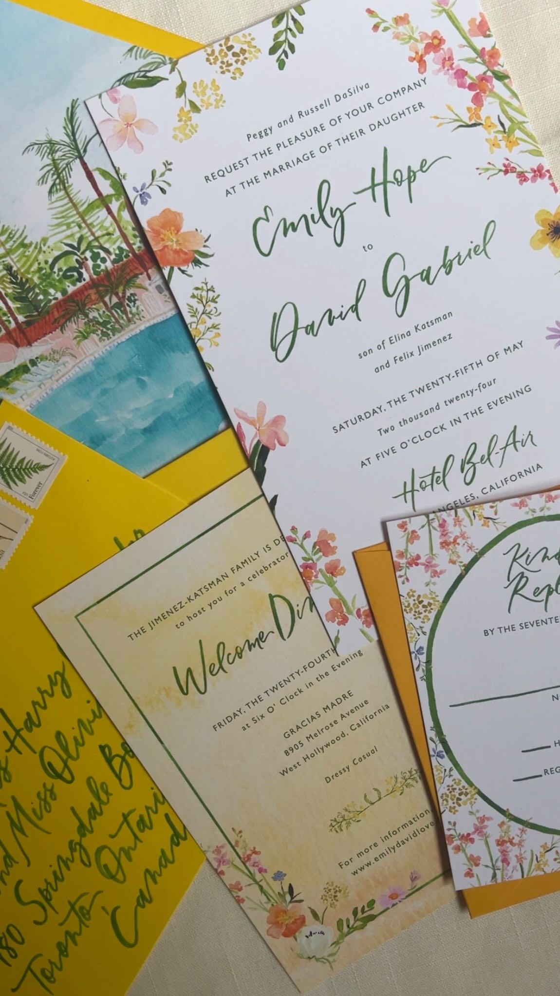 If sunshine were an invitation, this would be it. Emily + David’s Spring wedding in LA was sheer joy and happiness and all I can say is gimme allll the yellow and all that sunshine (and that Bel-Air pool, pretty please)
☀️ 🌴💦
Planner: @saralandonevents
.
.
.
#luxurywedding #lawedding #losangeleswedding #labride #hotelbelairwedding #custominvitations #wedinginvitation #weddinginvitationcard #weddinginvitations #weddinginvites #watercolorwedding #watercolorinvitation #nycalligrapher #njcalligrapher #weddinginspo #weddinginspiration #floralinvitation