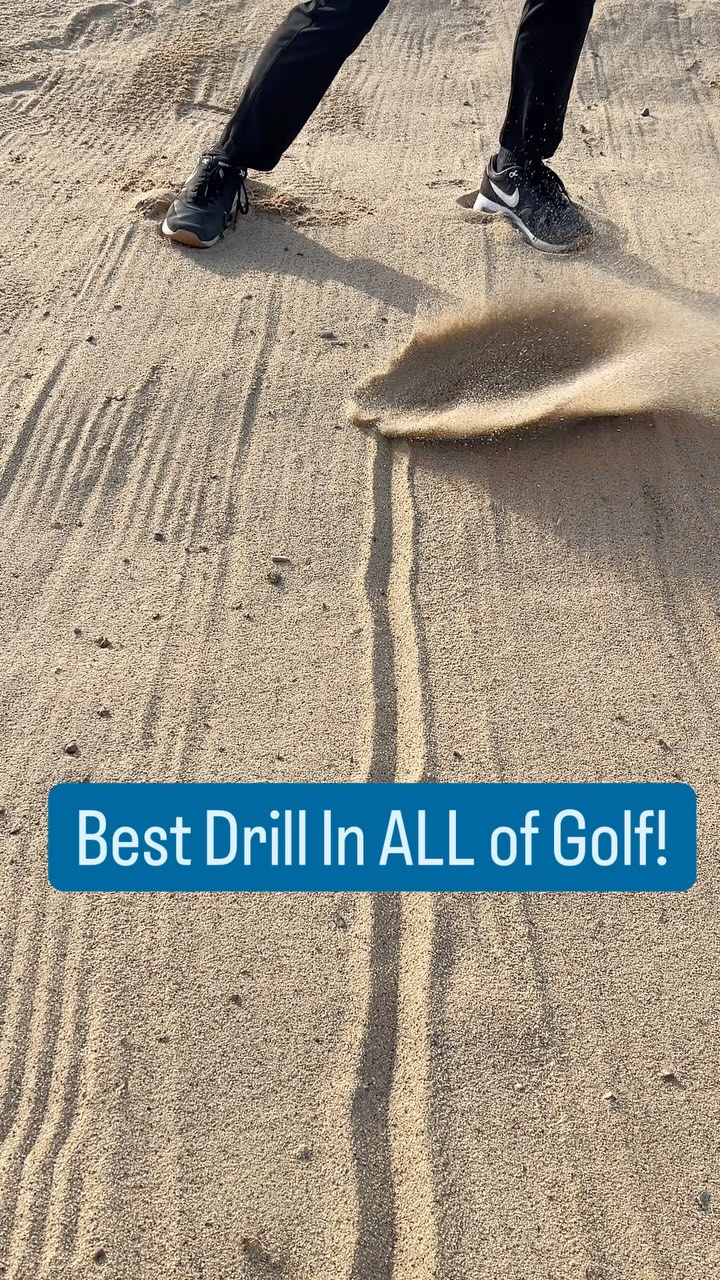 Are sand traps your enemy? 🤬
Use this drill to turn bunker shots from 👺 to 🏝️🍹
Arguably the best drill in all of golf and requires the use of no training aids or golf balls 😳
Do yourself a favor too… Watch with volume on. 👀🔈
How satisfying of a sound is that? 😎
What makes this drill so great?
• EASY
• Straight Forward
• Provides Instant Feedback
Most golfers struggle to get out of the sand due to poor setup OR inconsistent low point control 👎
REMEMBER…
• The ball is not interacting with the clubface on a greenside bunker shot. The more we can practice striking the sand in the same place more often than not, results will follow with more success 🚀
• IF we setup the same each and every time (line drawn in sand in the MIDDLE of stance) and we strike that line with precision THEN having the golf ball 1-2” in front of that line guarantees we will get out EVERYTIME!
🚨 MISCONCEPTION ALERT🚨
• You do not need a wide open clubface to get out of the sand. Sand wedges have more than enough loft to get out of your everyday sand traps without laying them wide open.
• Build your consistency and confidence first THEN experiment with slightly opening up the clubface more and more each time.
#golf #golftips #golflifestyle #golfcoach #golfaddict #golfswing #instagolf #golfstagram #golfislife #golfpro #swingtips #bunkershot #shortgame #golflesson #golfing #golfcourse #golfswag #golfisfun #ilovegolf