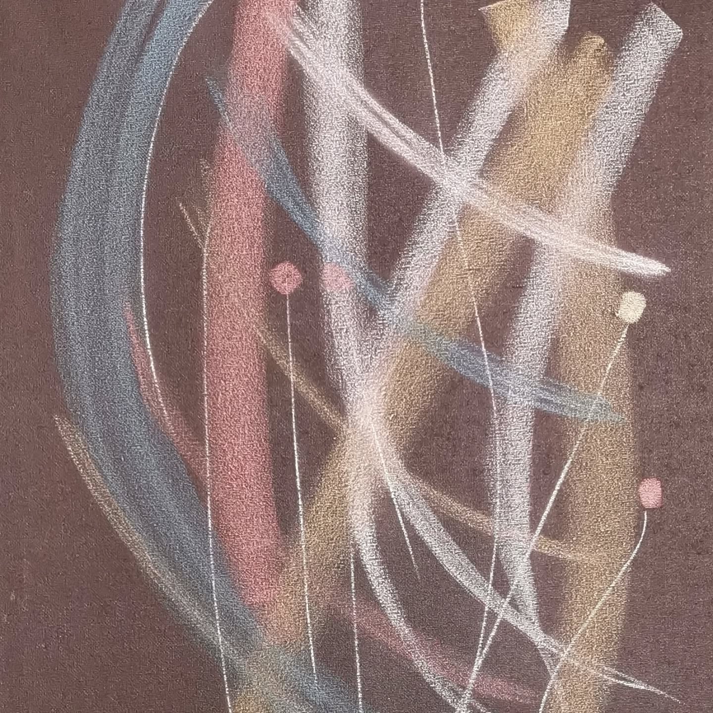 Drawn with tailor's chalk mart 2025. Untitled for now. Code name: Papaver rhoeas