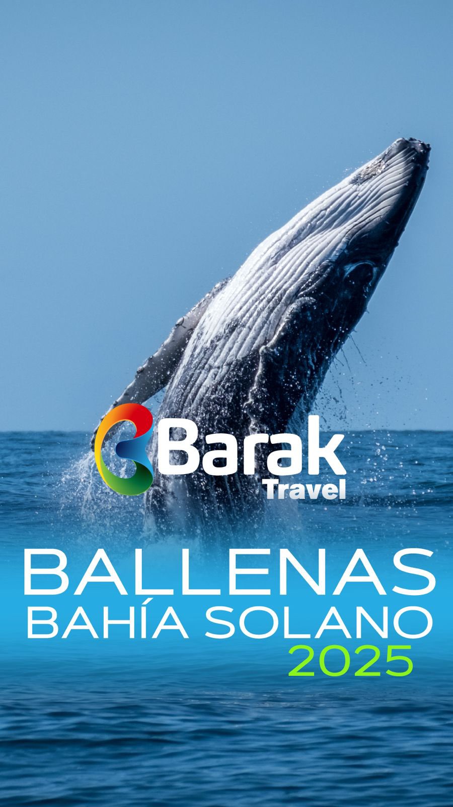 🐋✨ ¡Vive una experiencia inolvidable con las ballenas en Bahía Solano! ✨🐋
Sumérgete en la magia del Pacífico y observa de cerca a las majestuosas ballenas yubartas en su hábitat natural. 🌊💙 Nuestro plan todo incluido te llevará a descubrir la belleza de Bahía Solano con comodidad y aventura.
📍 ¿Qué incluye el plan?
✈️ Tiquetes aéreos ida y regreso (Bogotá - Medellín - Bahía Solano)
🚤 Transporte en lancha al hotel
🏨 3 noches en el hotel Playa de Oro
🍽️ Alimentación completa + bebida de bienvenida
🐋 2 salidas de avistamiento de ballenas
🎥 Charla y video sobre las ballenas yubartas
🌿 Caminata por la selva a la Playa de los Deseos
💦 Caminata ecológica a los Riachuelos de Juna
👩💼 Guía profesional de turismo
💰 Impuestos de ingreso a Bahía Solano
🩺 Seguro de asistencia médica
🌊💙 Una experiencia única para conectar con la naturaleza y vivir la magia del océano.
📩 ¡Reserva ahora y sé parte de esta aventura!
#BallenasYubartas #BahíaSolano #AvistamientoDeBallenas #NaturalezaPura #ColombiaSorprendente #ViajarEsVivir
