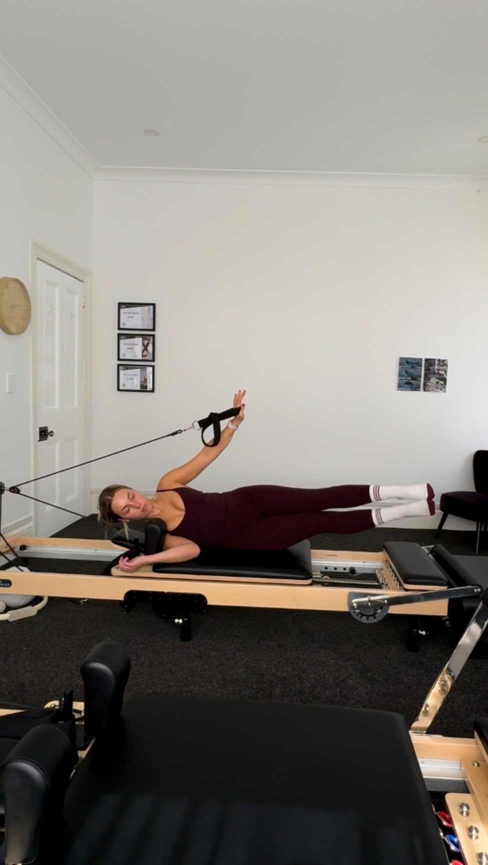My favourite Reformer exercises of the week ✨ so many of these have been programmed for my clients this week and I’ve absolutely loved teaching them. Some of these are those exercises that you love to hate, and hate to love. All for the best reason, they really get that Pilates burn and shakes going 🔥
- Controls Front Preparation
- Double Leg Lift
- Side Splits
- Plié Out
- Plié In
- Long Stretch 1 (On Knees)
- Foot on Bar 1 (Parallel)
- Foot in Strap 3 (Rectangles)
- Foot in Strap 4 (Bicycles)
- Offerings 1 (Arms Extending)
- Offerings 2 (Arms Opening)
#pilates #reformerpilates #pilatesinstructor