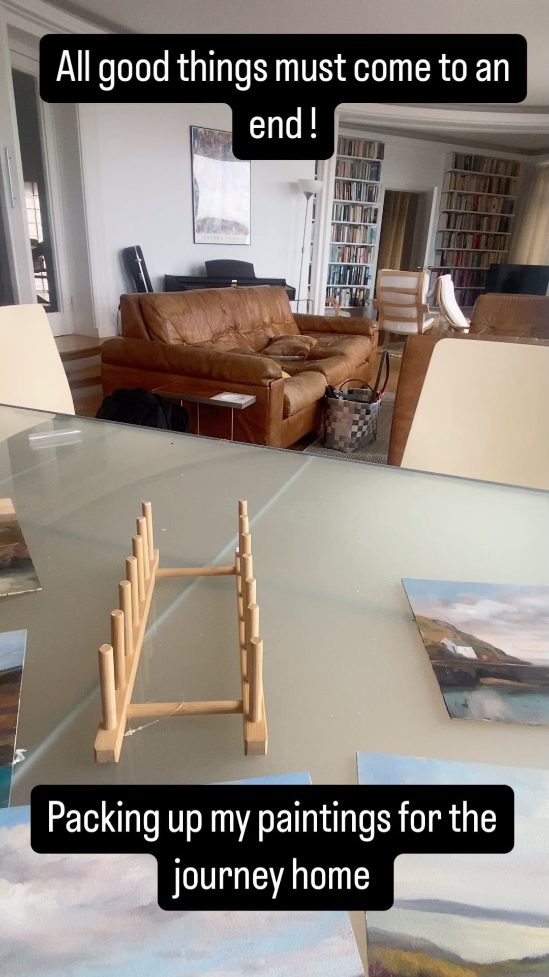 All good things must come to an end – packing up my paintings to head home. Lots of wonderful memories, lots of sketches to paint more from. Watch this space…
#littlehaven #porthgain #stdavids #justonemore #paintingholidays