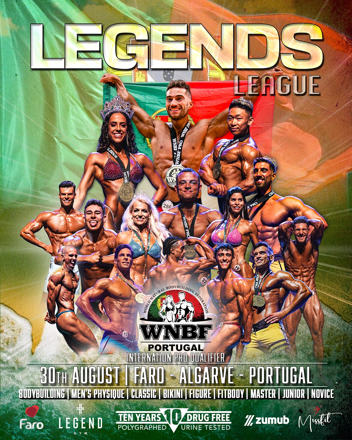 LEGENDS LEAGUE 2025🏆
Depois de muita espera, publicamos agora oficialmente o cartaz para o maior evento de culturismo natural em Portugal!
As inscrições vão abrir em breve e muito mais informações serão partilhadas nas próximas semanas🔥
🗓️Save the date!
30 de Agosto - Faro - Portugal
#naturalbodybuilding #wnbf #portugal #culturismonatural #culturismo #evento #bodybuilding #fitness #bikini #fitbody #mensphysique