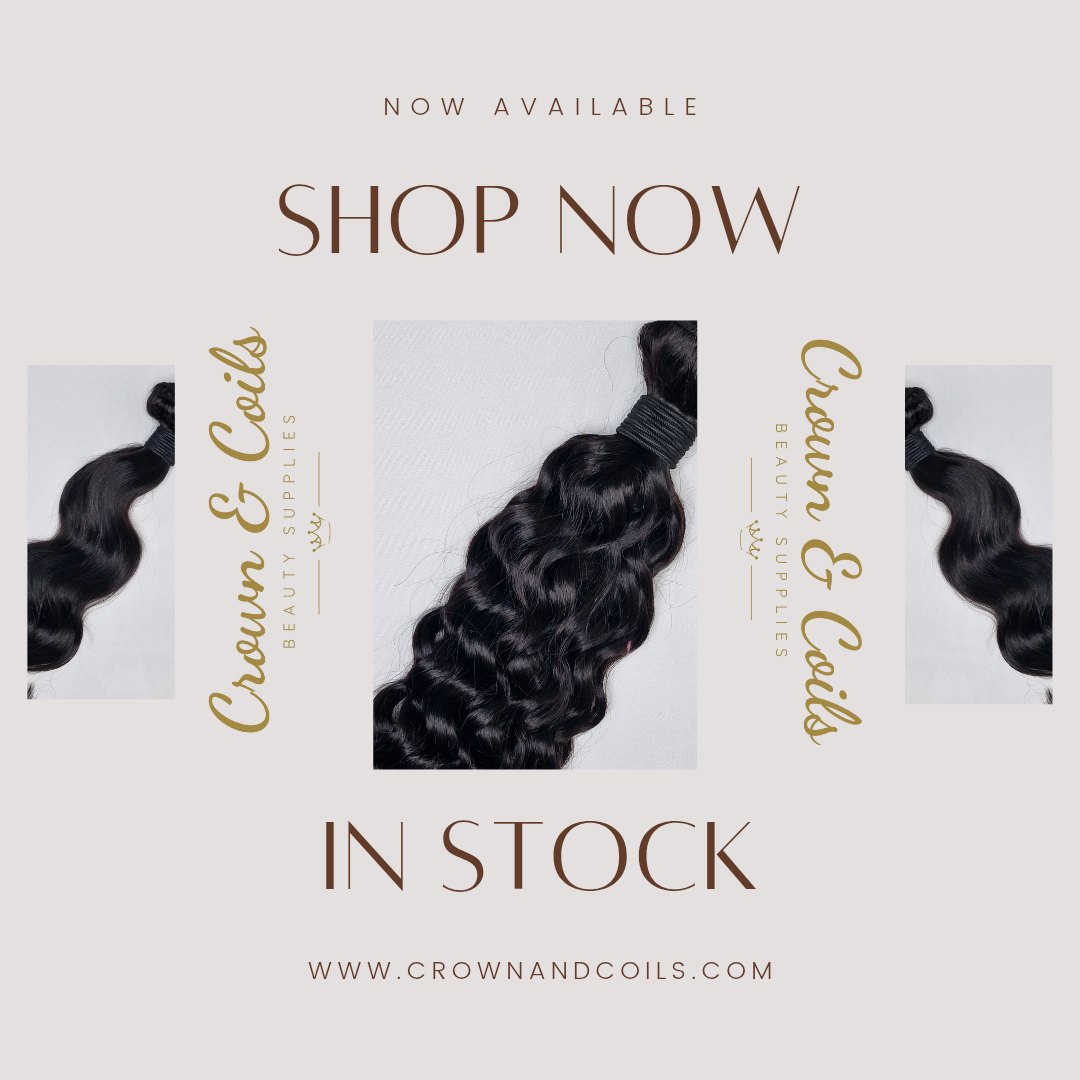 Bundles are here
Get ready for flawless installs with our premium hair bundles
Now in stock!
#CrownAndCoils #LuxuryHairBundles #Afrohairessentials #protectivestyles #hairproducts