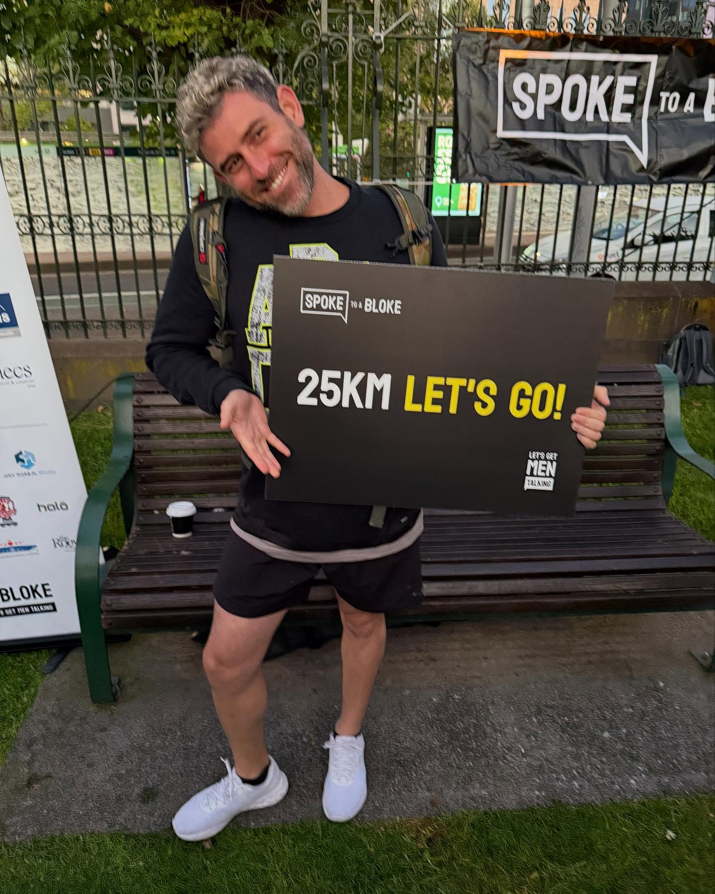 We did it!!!! 25km thanks to everyone great cause we need to always talk to each other make sure we continue the conversation @spoketoabloke @masterbuildersvic @mastermendersbuildinggroup @pelusobuildinggroup