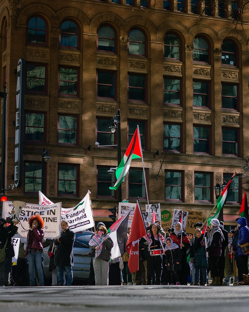 533 days and counting…
Censorship. Deportations. Detainment. Disappearances. Expulsions. Revocations.
All done against Americans, to protect “israel”.
We are actively witnessing the decline of a settler colonial state. Thank you all for consistently coming out to uplift the voices of Palestinians who continue to be censored and silenced.
Thank you to the inconsistent and wimpy single digit counter protesters that show up and hide behind bushes. We see you, and we laugh at you. Special feature on the last slide ;)
#wiscoforpali #protest #milwaukee #events #photography #streetphotography