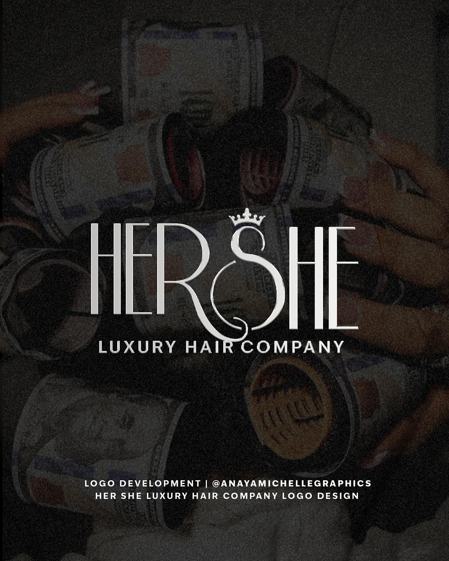 Luxury looks good on Her She. ✨
This brand is giving soft glam, high-end, boss babe energy — exactly how a luxury hair company should show up. From the mood board to the final logo, every detail was crafted to match the luxury “it-girl” vibe.
DM me to start your own logo suite 💕
