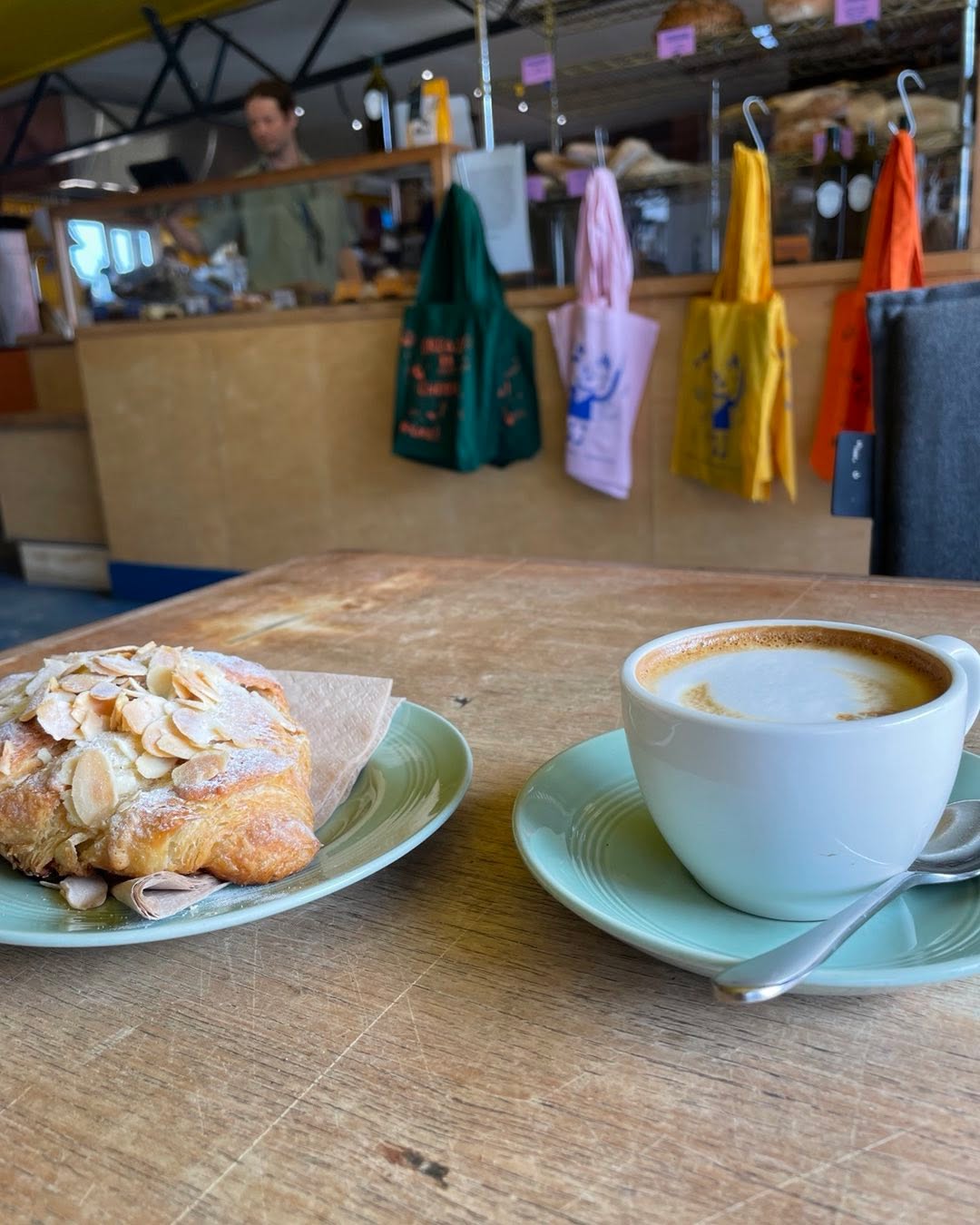 Dropped in to tonco_bakery for a coffee in the sun, just one of the absolute best in the city. And one of customers of course.