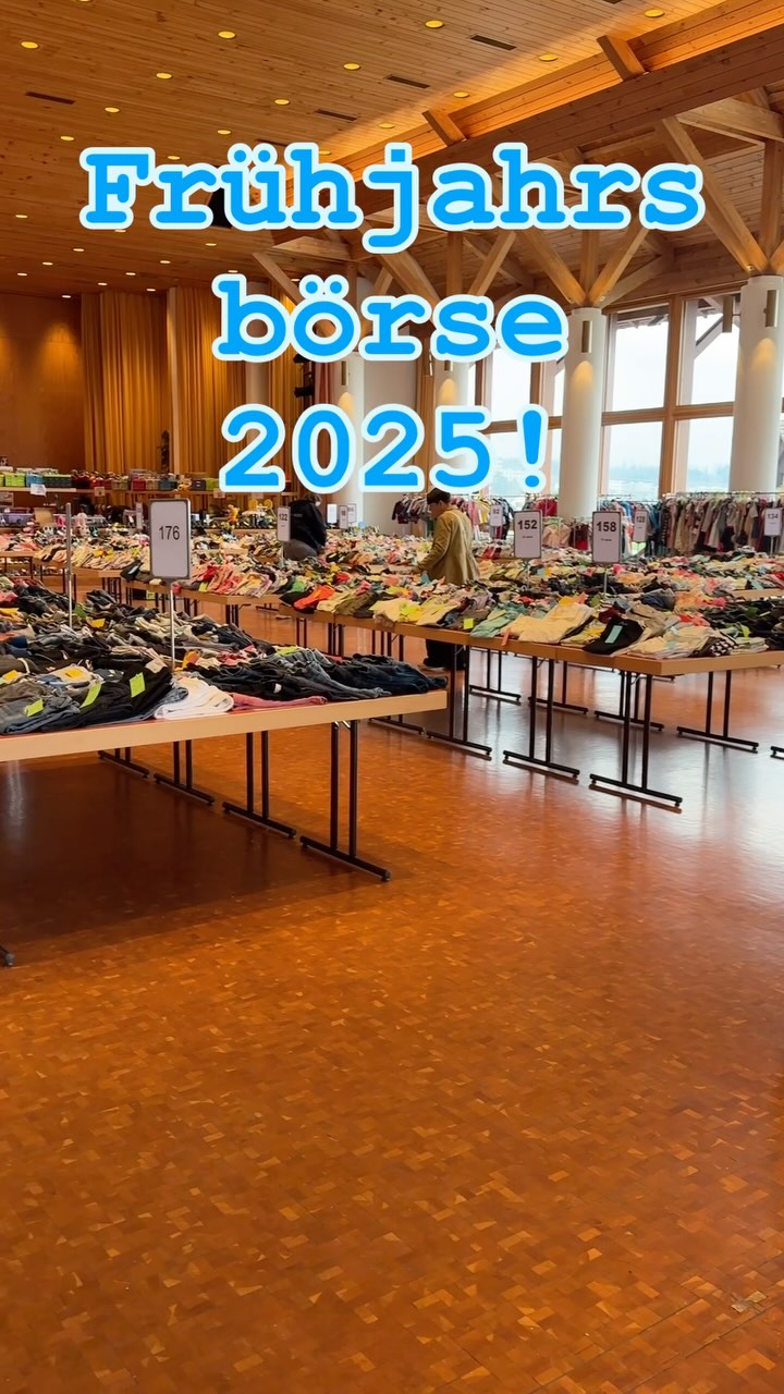 Herzlichen Dank für eine tolle Frühlingsbörse! Dank der tollen Helfer waren wir sowohl beim Aufbau, beim Einräumen und heute beim Aufräumen extrem speditiv unterwegs!
Wir hoffen ihr habt tolle Dinge gefunden, gut verkauft und habt ein paar nette Gespräche geführt ❤️
Die kommende Herbstbörse wird unsere erste Börse sein, die wir im neuen Konzept am Freitag/ Samstag durchführen 🥳 markiert euch gerne jetzt schon im Kalender den 19.&20. September 2025! 🥰