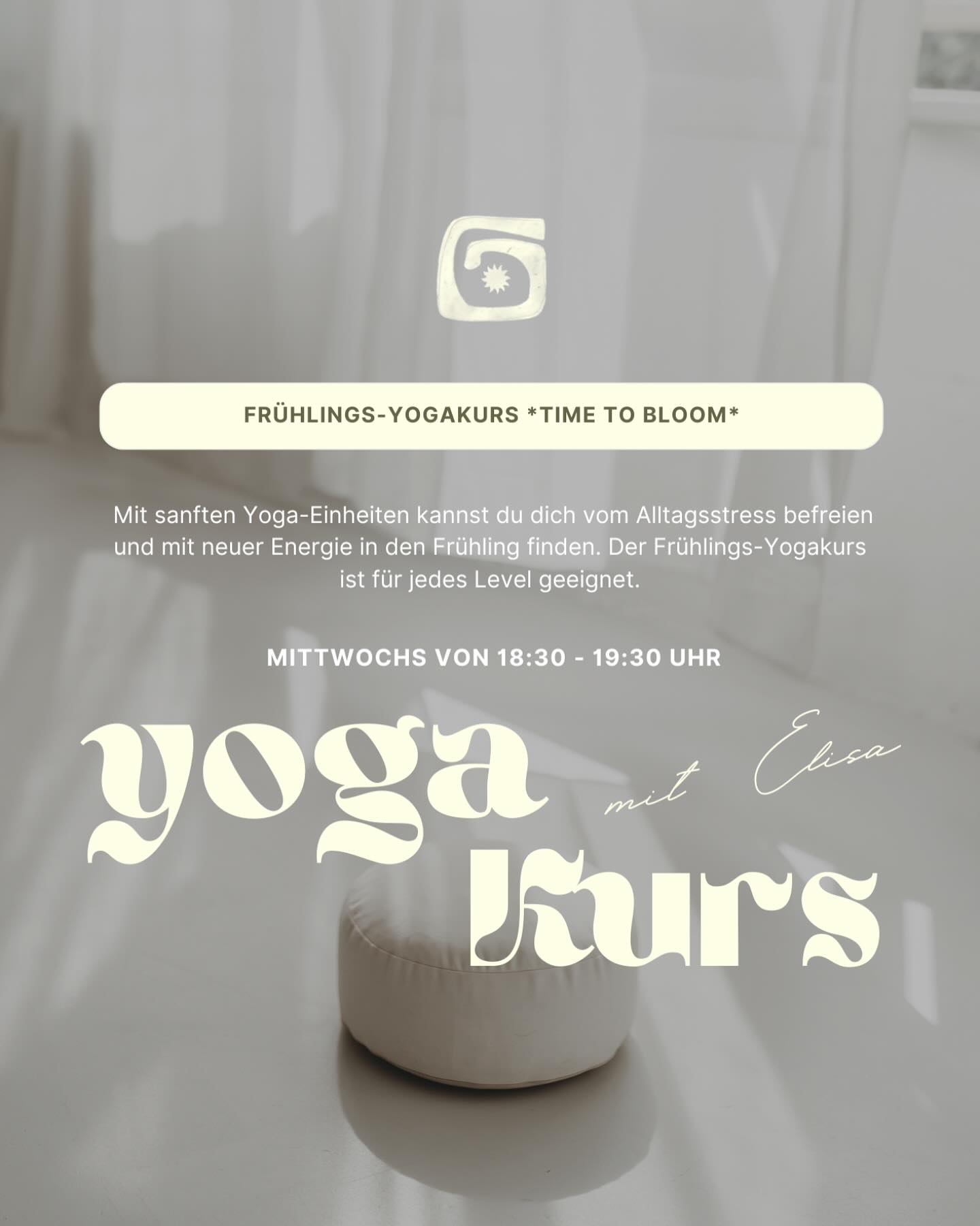 Ein neuer Yogakurs beginnt 🤍
4 Einheiten für dein Frühlingserwachen im April, immer Mittwochs von 18:30-19:30 Uhr im @prana.flow.studio in Lautertal
Für deine Anmeldung schreib mir gerne eine Nachricht!
Ich freu mich dich auf der Matte zu sehen 🧘
Deine Elisa