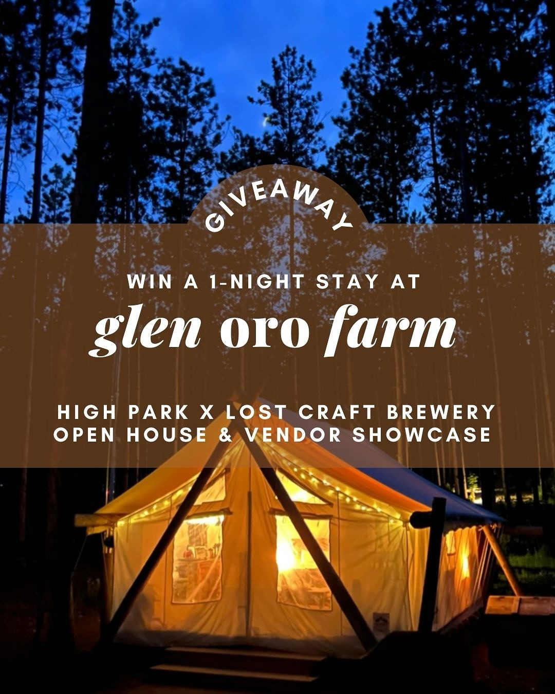 🌿✨ WIN a 1-Night Luxury Glamping Stay at Glen Oro Farm! ✨🌿
Dreaming of a romantic getaway under the stars? One lucky visitor at the High Park x Lost Craft Brewery Open House & Vendor Showcase will win a one-night stay at Glen Oro Farm—a breathtaking glamping retreat where nature meets luxury! 🏕️🔥
How to enter:
📍 Visit the show on March 29, 2025
📲 Scan the QR code at the event
📝 Fill out the entry form
It’s that simple! Only attendees can enter, so don’t miss out! 🍀
📅 Event Details:
📍 High Park x Lost Craft Brewery – 839 Runnymede Rd, Toronto
🕐 March 29, 2025 | 1:00 PM – 5:00 PM
Tag your fiancé, bestie, or adventure partner—you never know who might win! 🙌✨. @glenorofarm
.
.
.
📢 Disclaimer: This giveaway is not sponsored, endorsed, or affiliated with Instagram or Facebook.
#GlenOroFarm #GlampingGetaway #WeddingGiveaway #TorontoWeddings #LuxuryCamping #WeddingPlanning #EngagedLife #MuskokaGetaway #OntarioTravel #NatureRetreat #TorontoEvents #Roncy #BloorWestVillage #JunctionTO #WestToronto #TorontoDateIdeas #OntarioWeddings #CottageCountry #TorontoBrides #MuskokaLife #TorontoVendors #WeddingOpenHouse #TorontoSmallBusiness #OntarioCouples #EngagedInToronto #TorontoWeddingVendors #HighParkBrewery #LostCraftBeer #WestEndToronto #WeddingExpo
