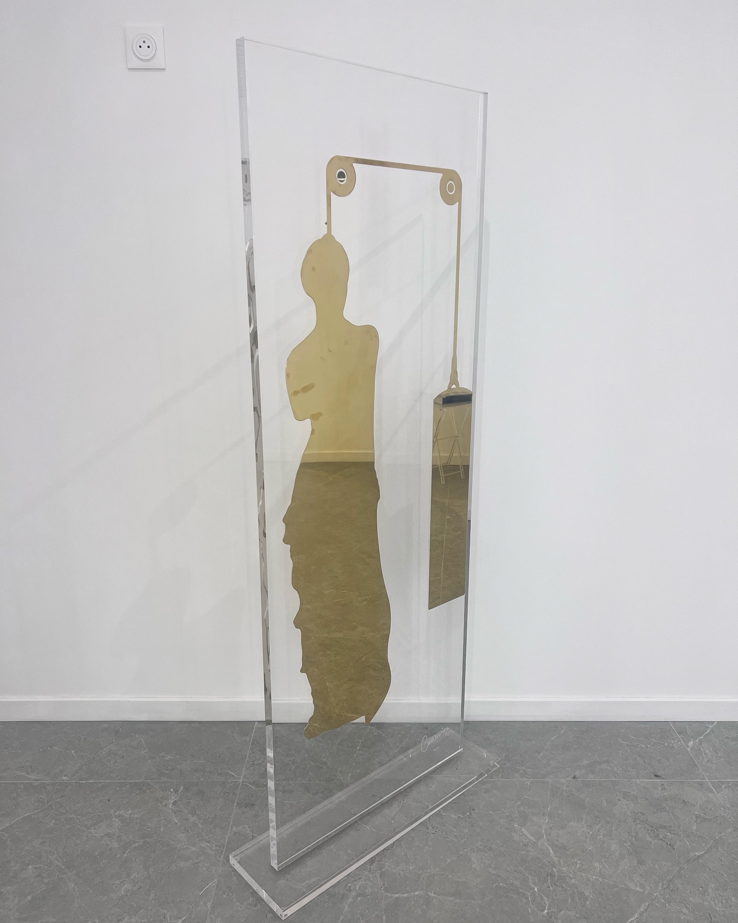 Venus de @stephane_chavanis
Plexiglas transparent avec incrustation dans la matière d’une plaque de bronze poli
#chavanis #art #plexi #bronze #atelier #artisanal #français