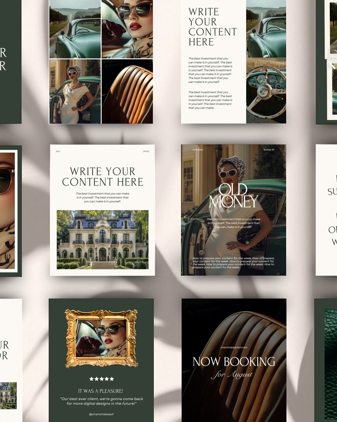 📢 New Launch! 50 Luxury Instagram Posts & Reels 💎
✨ Create a timeless & elegant Instagram feed with this Luxury Old Money Aesthetic Social Media Pack! Designed for entrepreneurs, coaches, and upscale brands, this Canva template bundle includes:
✅ 50 Instagram Post Templates (4:5 Portrait)
✅ 50 Matching Instagram Reel Templates
✅ Fully Editable in Canva – No Pro Required!
✅ Elegant, High-End Old Money Aesthetic
💻 Perfect for luxury brands, business coaches & influencers!
🔥 Get it with your Charlotte Beaufort Website Template & Save 30%! 🔥
🛍 Shop now at WixWebsiteTemplates.com
#LuxuryBranding #OldMoneyAesthetic #ElegantDesign #SocialMediaTemplates #InstagramPosts #InstagramReels #CanvaTemplates #CoachingBusiness #MarketingTemplates #LuxuryMarketing