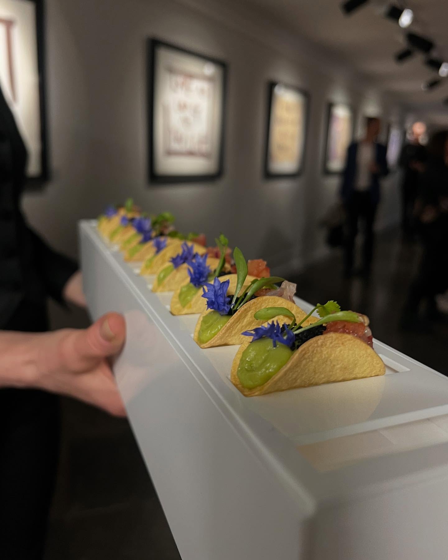 Tacos for @johnnydepp art exhibition 🎨@castlefineart