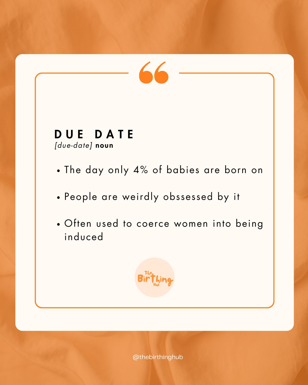 Due dates aren't always accurate for several reasons:
🥚 Ovulation and cycle length vary, affecting conception timing.
🐠 Sperm can live up to five days, making the exact conception date unclear.
📈 Early ultrasounds are more accurate, but baby growth rates differ after the first trimester.
👶 Only 4% of babies are born on their due date, and pregnancy can last anywhere from 37 to 42 weeks.
Ultimately, babies arrive when they're ready!