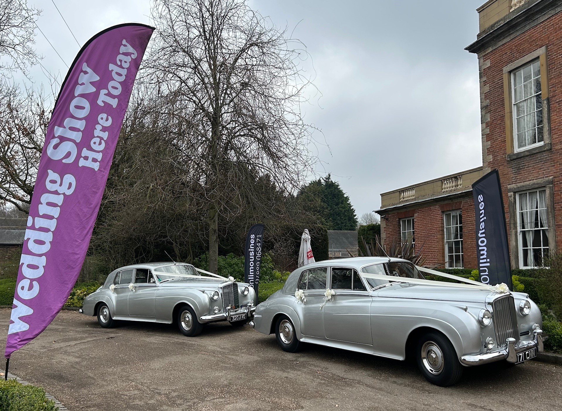 We enjoyed exhibiting at the Love Weddings Show at Colwick Hall last weekend.
Our two beautiful silver Bentleys looked fine in front of the Grade II* listed hall.
#lentonlimousines
#loveweddingshows
#colwickhallhotel
#colwickhall
#colwickhallweddings
#colwickhallevents