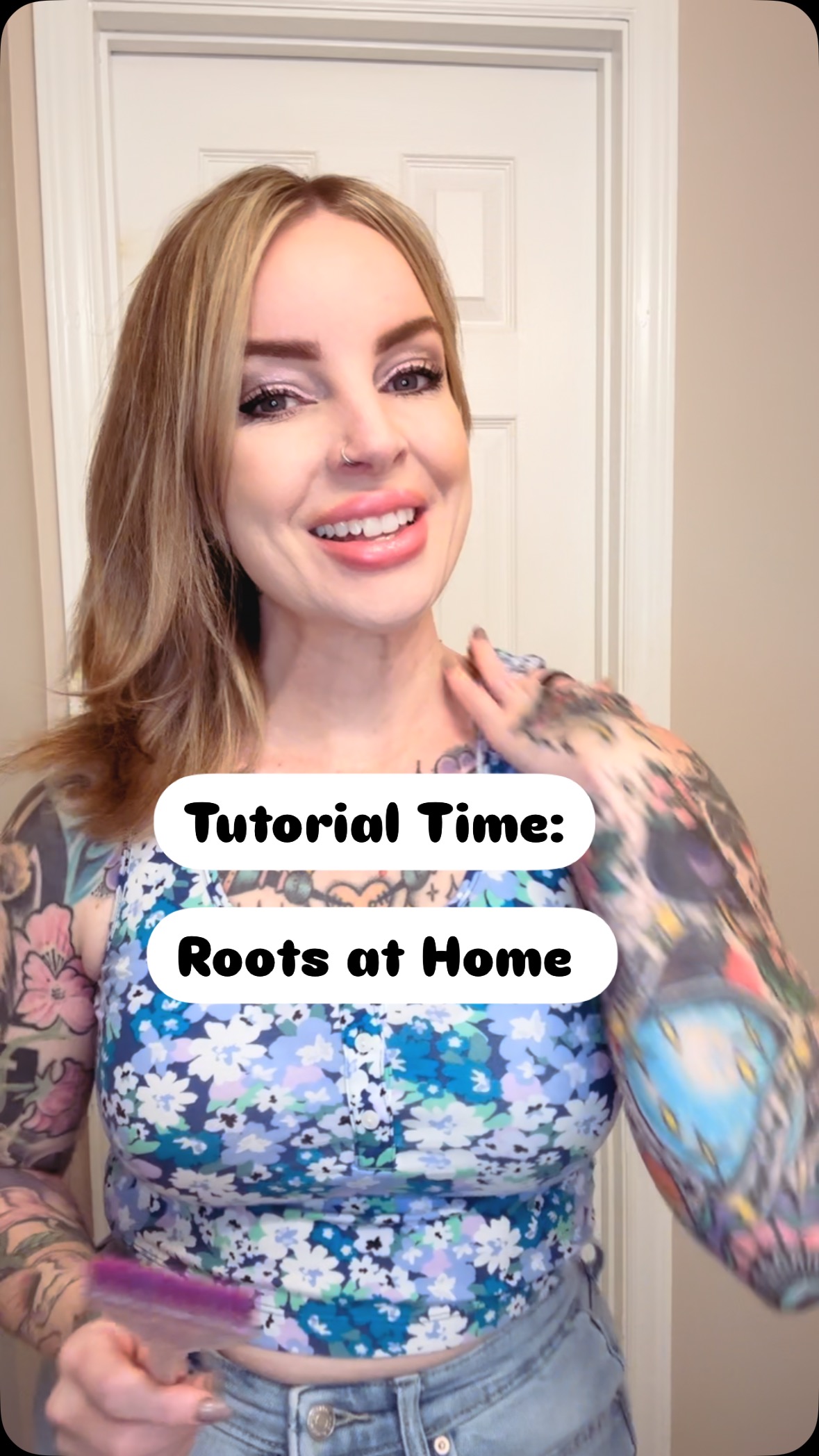 At home roots!
If you’re thinking about doing your own hair… blink twice and head to Enchantment Haircraft. I’m here to save you from yourself.
#raleighstylist #raleighhairstylist #raleighnc #919 #hairtutorial #salonlofts #salonloftie #originalandmineral #lomahaircare #humor #salon #salonhumor #salonlife #enchantmenthaircraft #hairmagic 😜