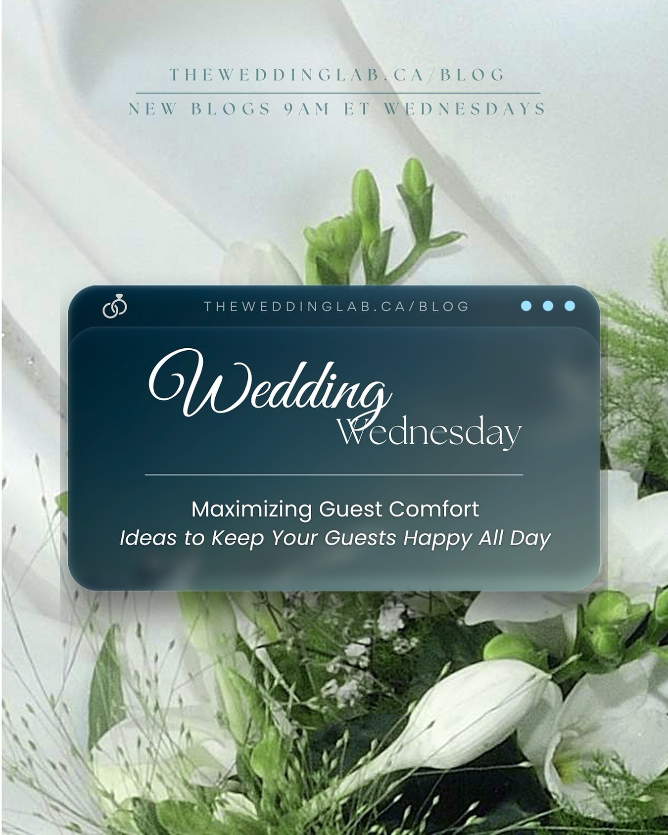 ✨ Wedding Wednesday ✨
A happy guest is a comfortable guest—and the little things go a long way! This week’s blog is all about Maximizing Guest Comfort so your loved ones feel relaxed, cared for, and ready to celebrate all day long 💐
From thoughtful seating and shade to late-night snacks and flip-flop baskets—we’re sharing simple, impactful ways to make your wedding feel as good as it looks.
📖 Dive into the full list at theweddinglab.ca/blog
🕘 New posts every Wednesday at 9am ET
theweddinglab.ca | theweddinglabcanada@gmail.com | or through our DMs