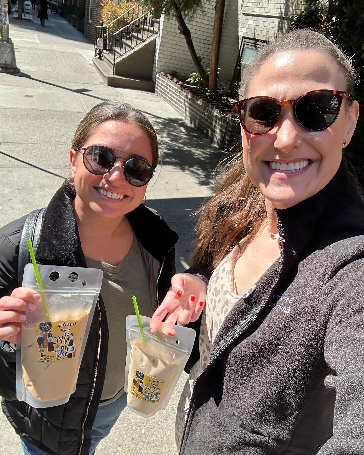 Dr. Bonamassa & Dr. Skow enjoying a coffee pouch while on break during their toxicology block at NYC poison control center! #emergencymedicine #residency #toxicology