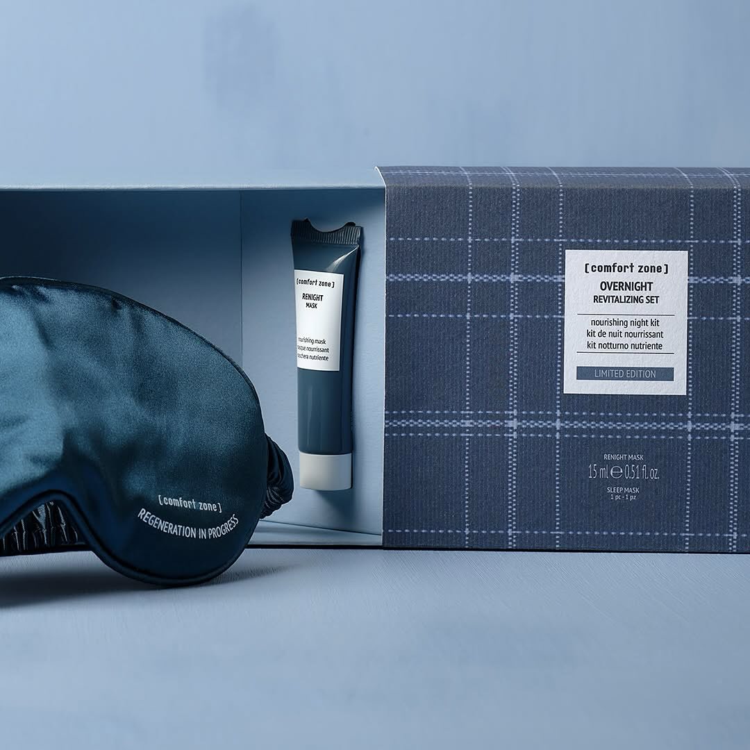 Wake up to glowing, well-rested skin with the NEW Overnight Revitalizing Kit. Featuring a sleeping mask and a mini Renight Mask, with 8 hours of guaranteed nourishing efficacy*. Your eyes and skin will thank you. �
*Independent laboratory, instrumental evaluation, 20 people, 1 application.