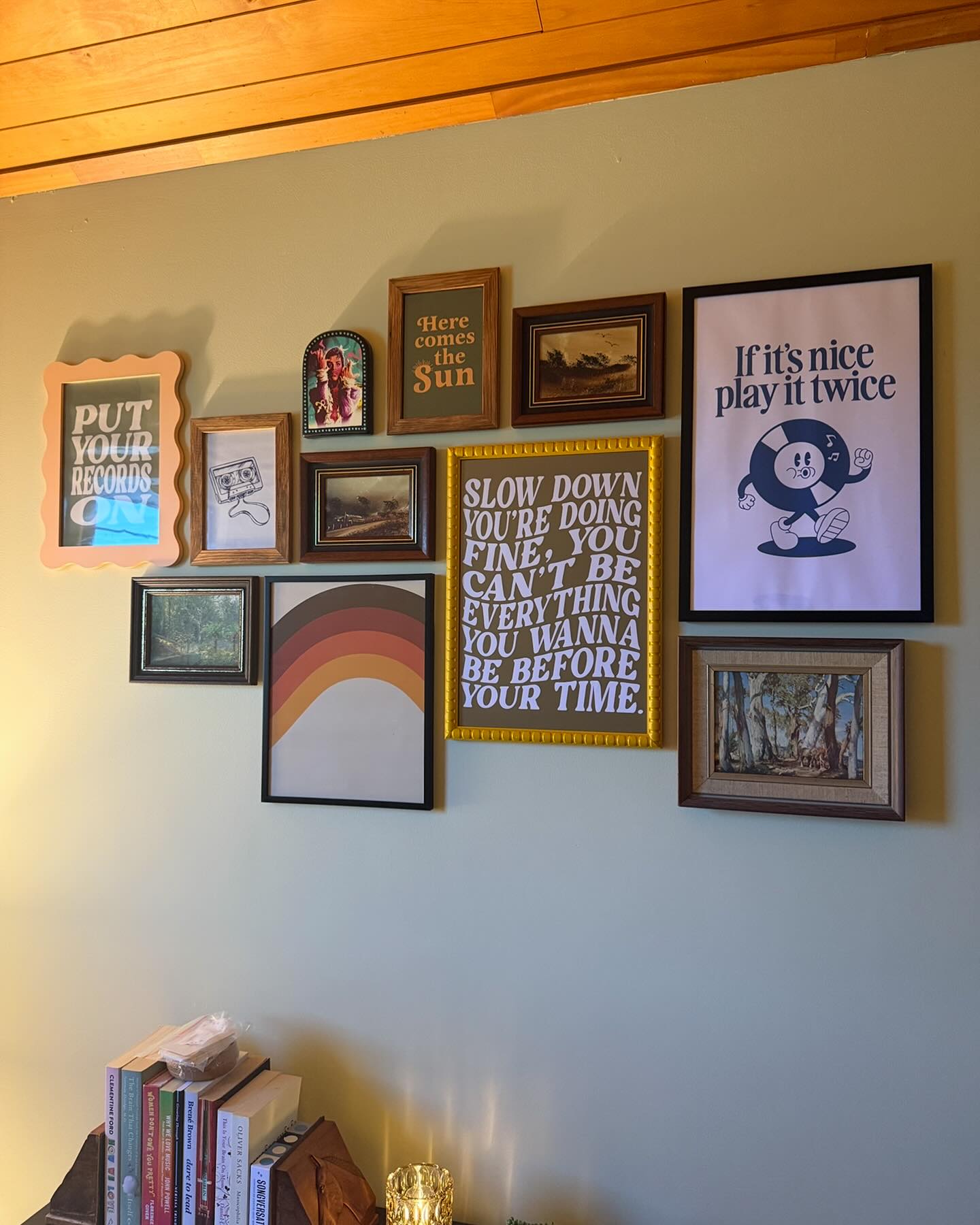 We’re back in sessions and moving gently since the recent weather event, and after saying goodbye to some close loved ones.
Sessions are open again, and we’re feeling the familiar joy of connecting through music 🧡
The gallery wall in the therapy room has been a quiet witness to it all—and we’re so grateful for our beautiful community.
See you in there x