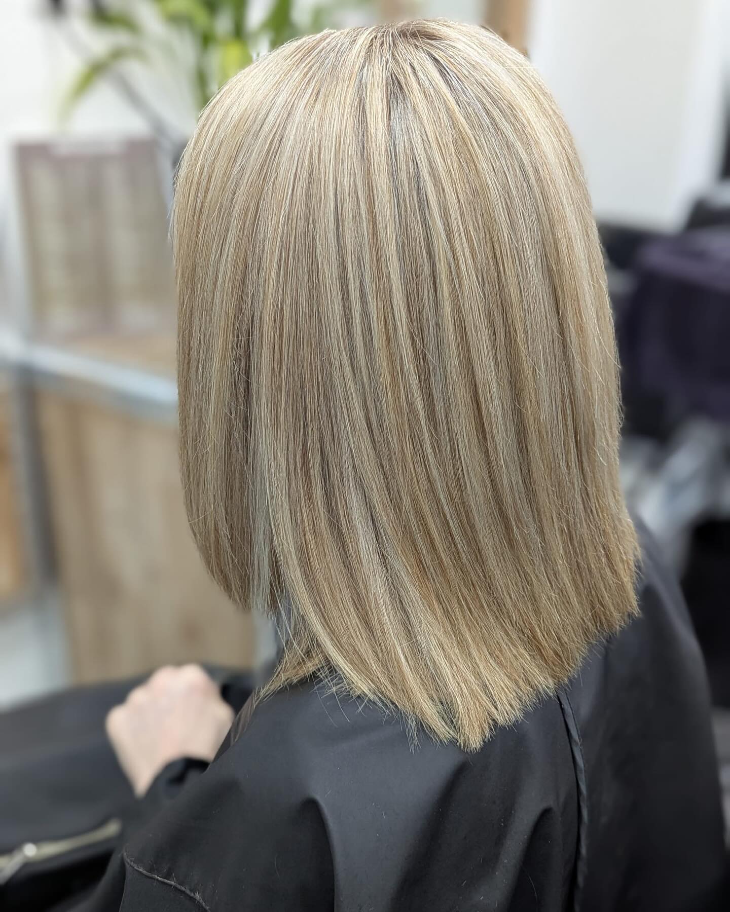 Half head highlights, toner , trim and blowdry done by our senior stylist Katy 😍