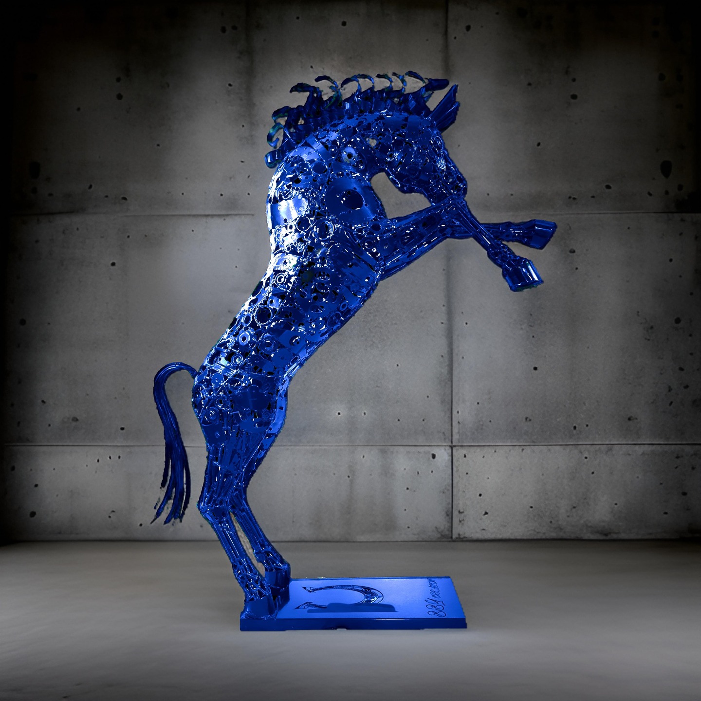 Craquez pour ce somptieux cheval cabré.
Une œuvre d'art unique, fabriquée à la main à partir de matériaux recyclés.
Chaque œuvre est méticuleusement assemblée à la main, garantissant une finition parfaite dans les moindres détails. Cette œuvre est un ajout captivant à tout espace de vie, intérieur ou extérieur.
Ce qui distingue notre œuvre, c'est la personnalisation : elles peuvent être peintes de la couleur de votre choix, vous permettant de créer une œuvre d'art unique et personnalisée qui s'harmonisera parfaitement avec votre décoration intérieure et extérieure. Que vous préfériez une teinte vive et audacieuse ou un ton doux et apaisant, l'œuvre s'adapte à votre style et à vos goûts. Apportez une touche d'élégance et de durabilité à votre espace avec cette œuvre d'art emblématique qui incarne la créativité, le savoir-faire artisanal et le design éco-responsable.