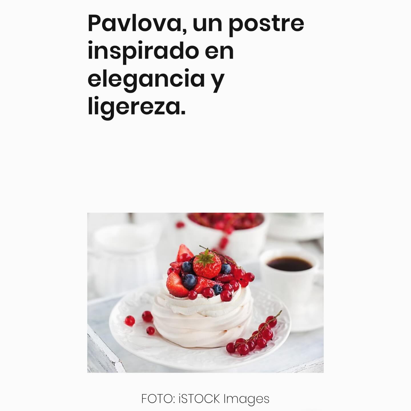 Australia y Nueva Zelanda se debaten sobre dónde se originó el pavlova.
En lo que sí están de acuerdo es que la inspiración fue la bailarina de ballet clásico Anna Pavlova. En el último artículo te cuento un poco más sobre este delicioso postre. Link en BIO. #revistagastronómica #puertorico #parchagastronomica #pavlova