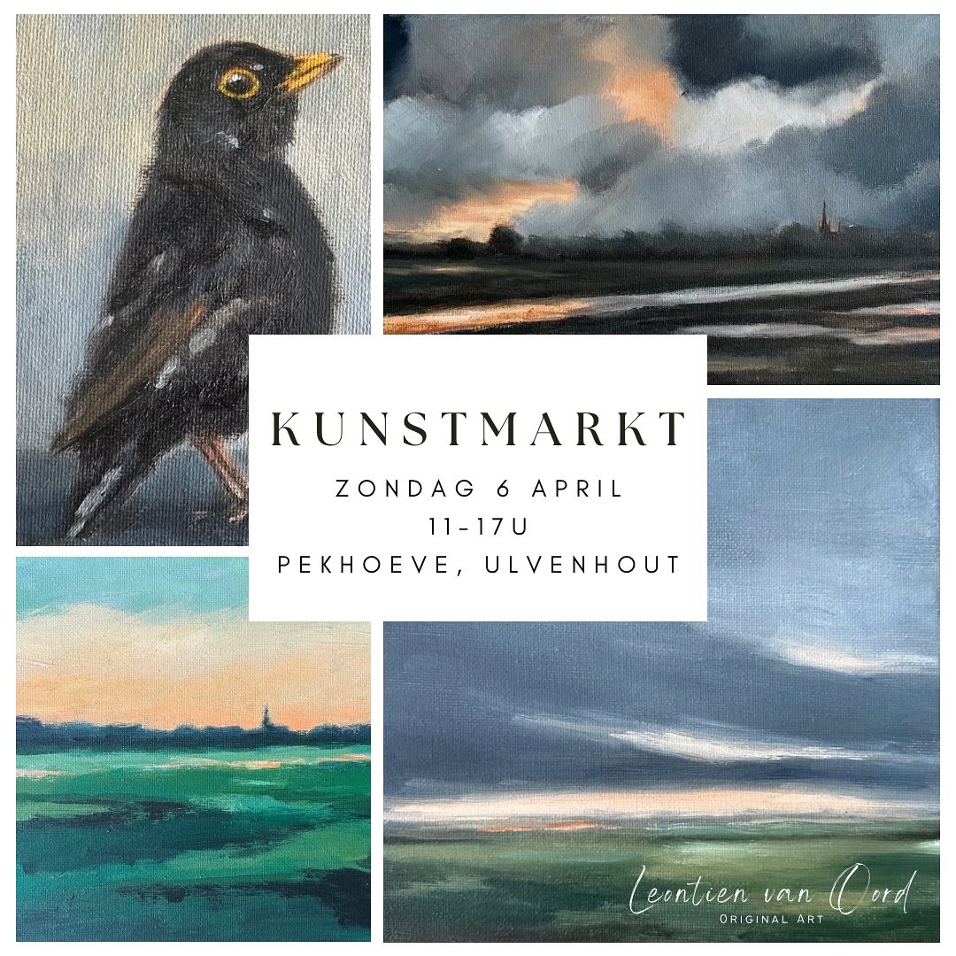 In a little over a week I will be at the art fair in Ulvenhout with lots of new work! Preps are in full swing! Stay tuned for more sneak peaks of my paintings! Hope to see you there! 💛
#oilpainting #landscapepainting #landscape #art #artfair #localart #ulvenhout #clouds #birds #oilpainter #oiloncanvas #markdal #markdalbreda
