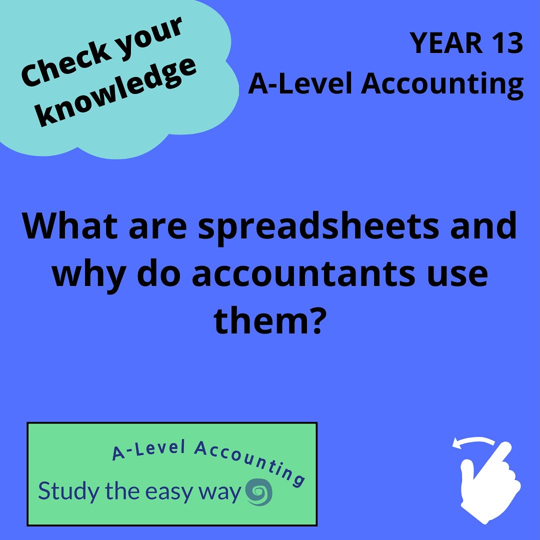 Working in finance will almost inevitably involve using spreadsheets. So do you know what they are? And why they are so widely used by accountants? Find out everything you need to know about the ‘Computers in Accounting’ topic, plus all the other A-Level Accounting topics at our website studytheeasyway.com
#alevelaccounting #aqaaccounting #alevels2025 #alevelrevision