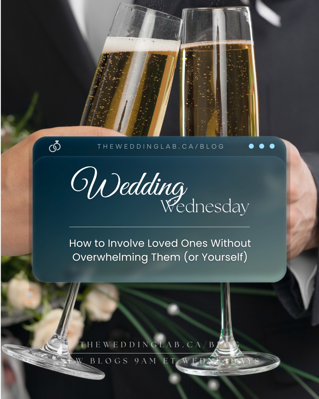 ✨ Wedding Wednesday ✨
Your wedding day is a celebration of love, and naturally, your loved ones want to be part of the magic. But how do you include them meaningfully without creating chaos or pressure?
This week on the blog, we’re sharing gentle, thoughtful ways to involve your family and friends—while still protecting your peace. From setting boundaries to delegating with intention, we’ve got you covered 💌
📖 Read the full post at theweddinglab.ca/blog
🕘 New posts every Wednesday at 9am ET
theweddinglab.ca | theweddinglabcanada@gmail.com | or through our DMs