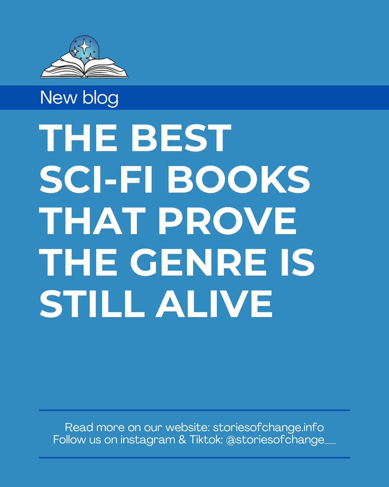 Sci-Fi books are declining in popularity, but I promise that it is still alive and is deserving much more attention. Read some of my favorites in the blog I wrote on our website storiesofchange.info
#bookstagram #share #readers #storiesofchange #onepageatatime #books #communitymatters #literacy #booklover #bookaddict #bookgirlie #fantasyreader #fantasy #romance #explore #foryou #viral #trend #Trending #booktok #bookcampaign #campaign #author #read #storiesofchange #onepageatatime #blog #stories #YouthVoices #change #storiesofchange