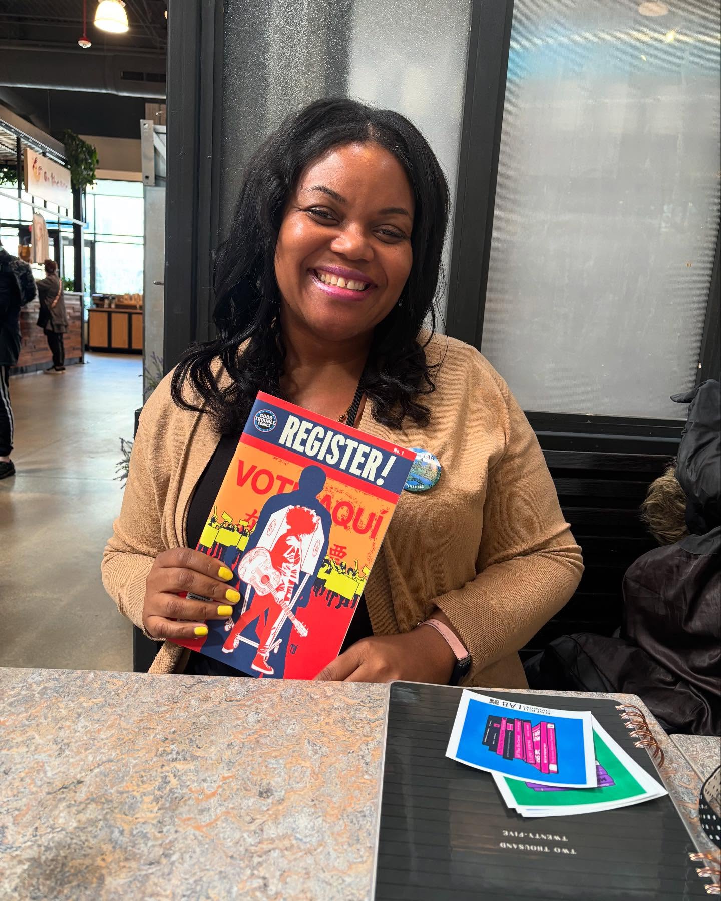 We’re preparing for @andrewaydin’s visit with @elisa304! Dawn will interview Andrew live at the @clevefoundation to honor John Lewis and the 90th anniversary of the @anisfieldwolf book awards! @val_delandro