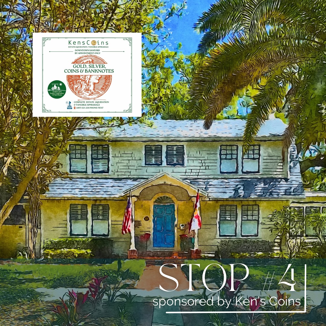 Next up on our countdown to the Sanford Historic Garden Tour: a Dutch Colonial beauty on Magnolia Avenue! 🌿✨
With its tropical vibe and sparkling swimming pool, this garden feels like a secluded paradise hidden in the heart of town. Towering palms, lush greenery, and the soothing sounds of water create the perfect retreat.
We are beyond lucky to have the incredible Jeanine Taylor—of the iconic @jtfolkartgallery —not only arranging one of her gorgeous tablescapes but also participating as a plein air artist. Watching her bring this enchanting space to life will be a true treat! Adding to the ambiance, the talented pianist Barbara Gomulka will fill the garden with beautiful music.
A special thank you to our sponsor, Ken’s Coins—a trusted local business specializing in rare coins, estate sales, and liquidations, with a sister company for golf cart sales and repairs. Their support helps bring this event to life!
Save the date for April 5th and stay tuned for more breathtaking stops on the tour! 🌺🎶 #SanfordHistoricGardenTour #DutchColonialCharm #JeanineTaylorFolkArt #HistoricSanford