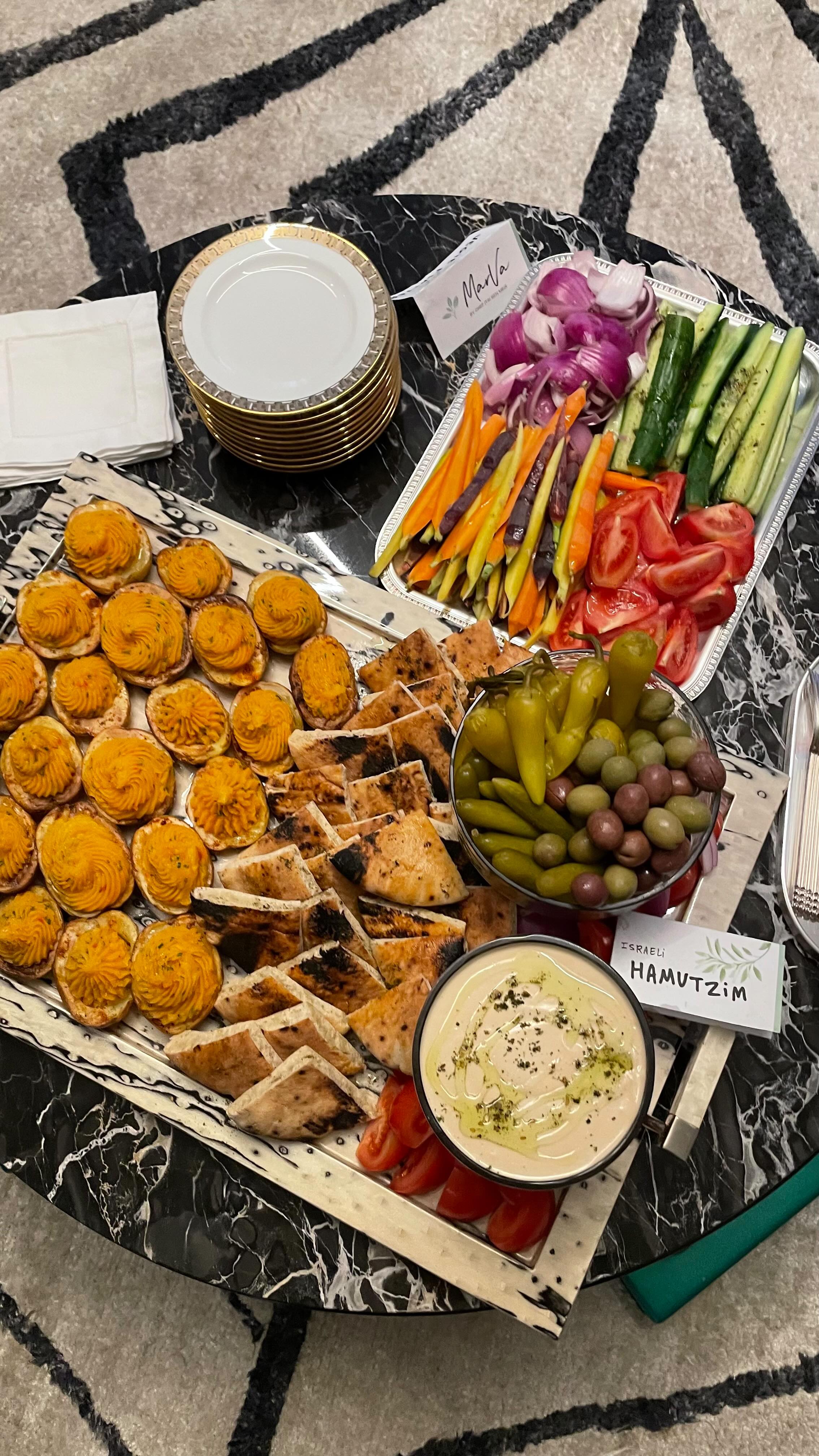 An Event Day with MarVa! 🌿
We bring all the freshest ingredients.
We prep, we cook, we sauté, we bake… we do it all. It’s fire! 🔥
All fresh, farm-to-table, kosher ingredients – and the menu? Curated by our chef - just for you and your guests.
We serve.
We celebrate.
We feast.
We feed.
Let’s celebrate together!
Book your experience today
🌿 #YallaMarVa
Cayres, thank you for having us! It was a pleasure. 🙌😋
#MarvaPrivateDining #FarmToTable #KosherFood #EventDining #FreshIngredients #Foodie #FoodGoals #ChefLife #DinnerParty #FeastMode #EatLocal #TasteOfIsrael #FlavorJourney #FoodIsLife #PrivateChefExperience #YallaMarva #DinnerWithAView #FoodPorn #InstaFood #Gastronomy #CookingWithLove #FoodLover #CelebrateWithMarva