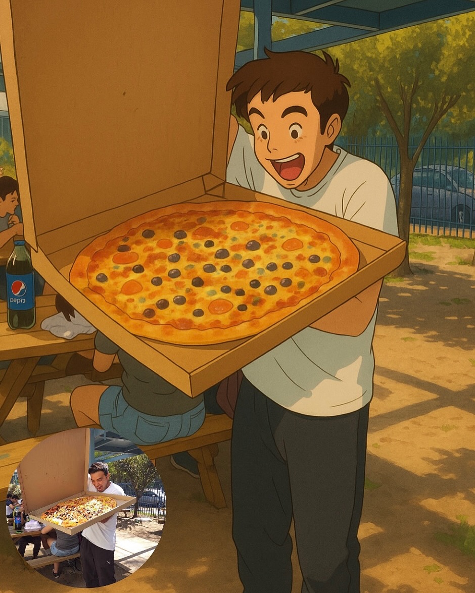 También queríamos ser parte de las caricatura ghibli
BUEN INICIO DE SEMANA 🍕✨ A TODOS LOS AMIGOS XL !!!