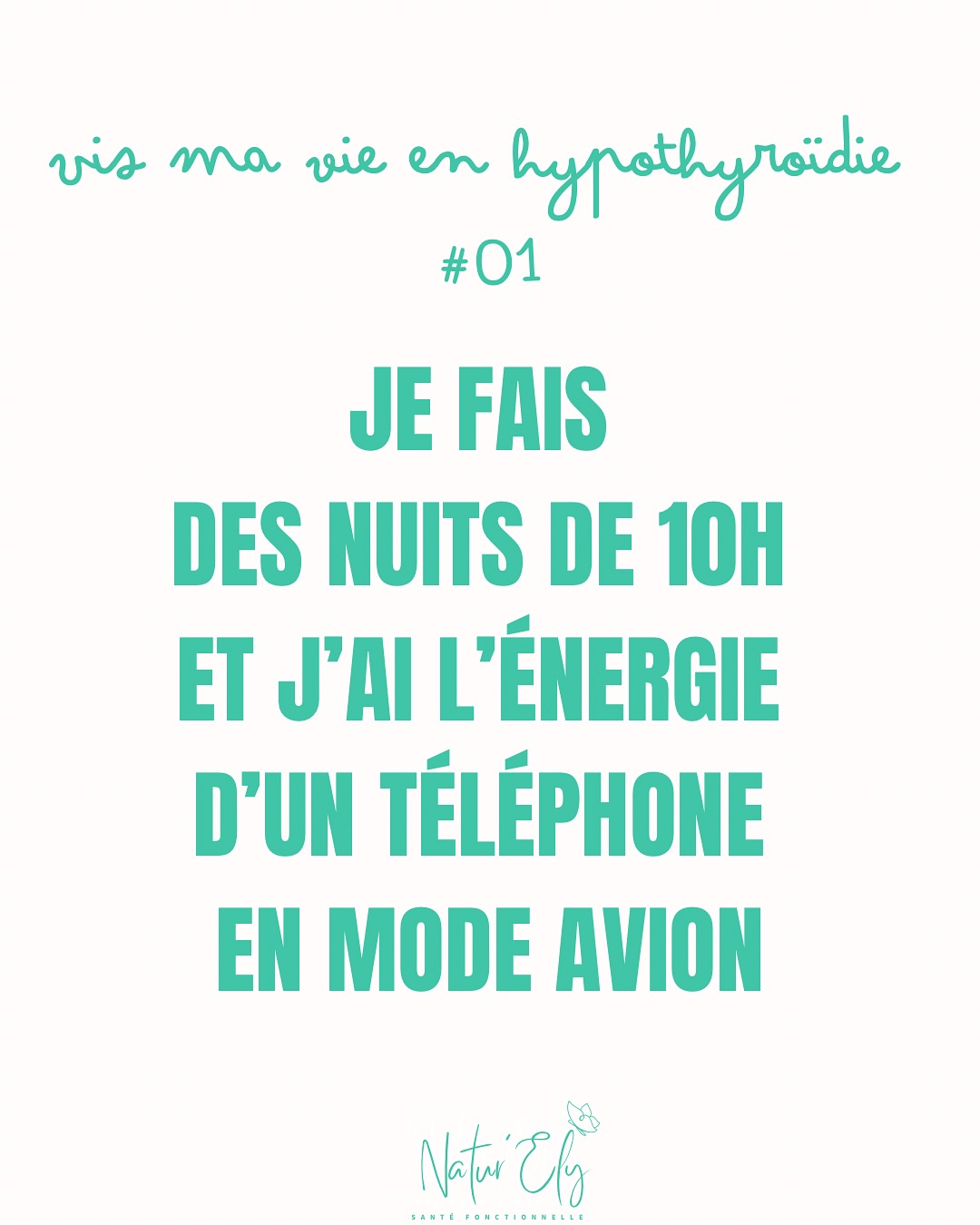 L’hypothyroïdie, c’est pas juste de la fatigue.😴
C’est être à bout, même après des heures et des heures de repos.
C’est de reposer, sans se sentir reposée.
C’est se sentir incomprise, jugée de fainéante…
C’est la frustration de vouloir plein de choses, mais d’être freinée par un corps qui ne suit pas…🪫
Si ça te parle, tu n’es pas seule !
Chaque mercredi, je partage un nouvel épisode de cette série « Vis ma vie en hypothyroïdie ».
Prête à en rire et t’identifier ?
Laisse-moi un petit 😴 si tu te reconnais là-dedans, on en parle !